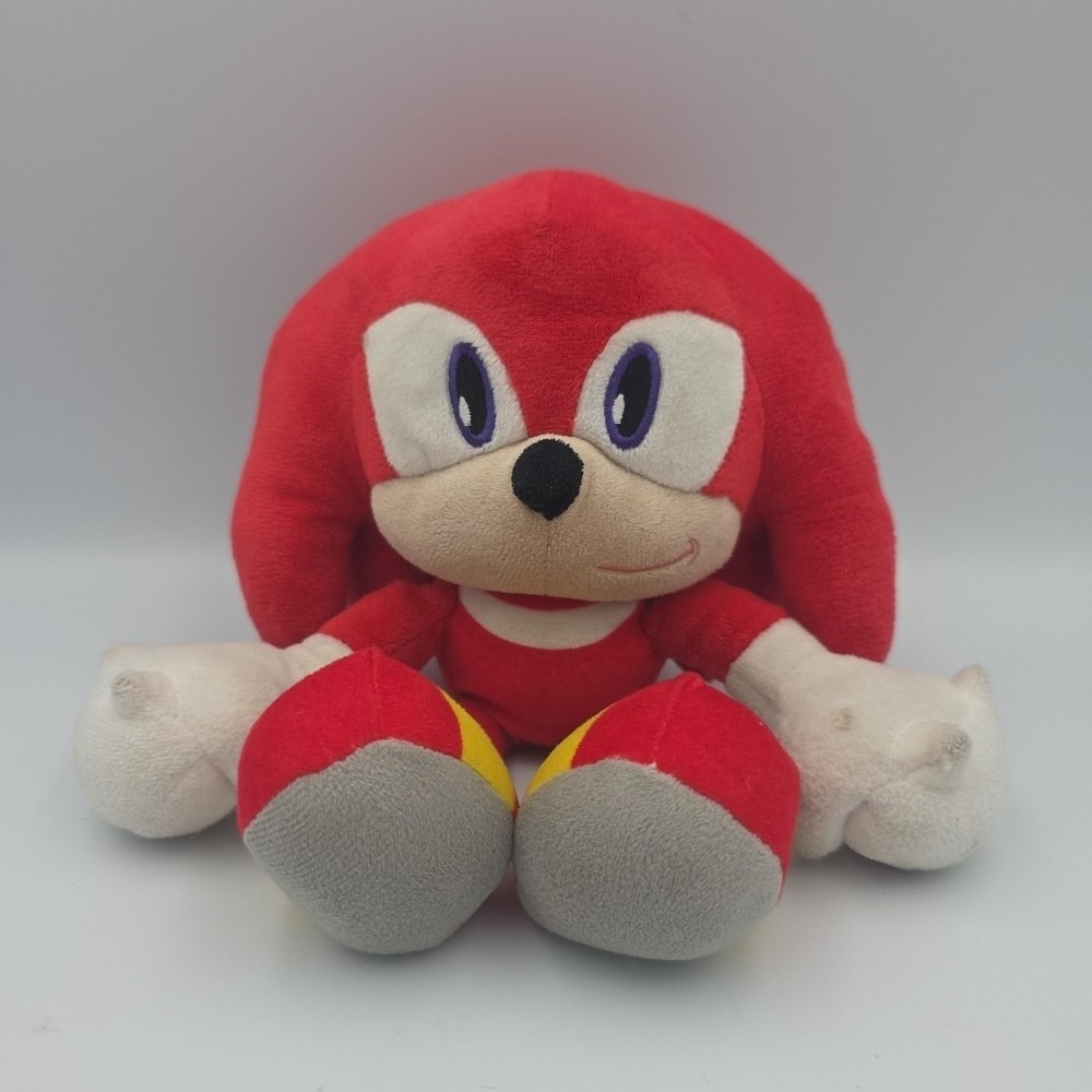 Sonic the Hedgehog Knuckles Plush Toy Retro Sega 10 Inches